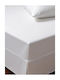 e-Linothiki Sheet Super-Double with Elastic 160x200+30cm. White