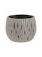 TnS Dora Pot Plastic Grey 22x22x17cm.