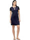 Mini T-Shirt Damenkleid Blau