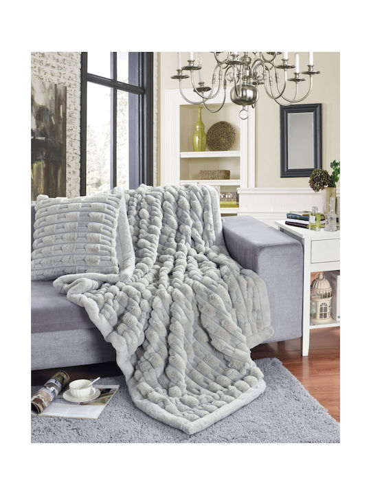 Liolios Home Μαξιλάρι Καναπέ Boggi Lt Grey 30x45εκ.