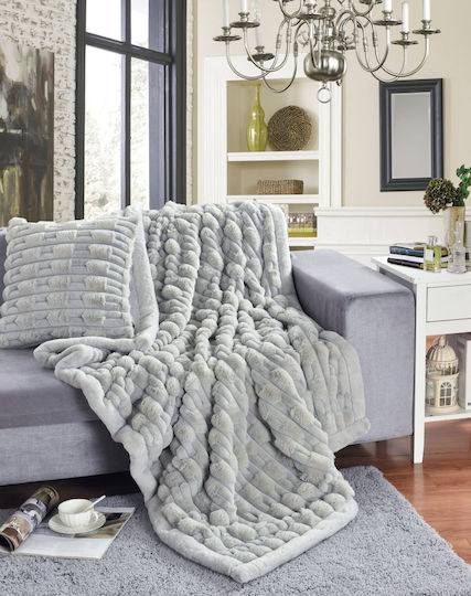 Liolios Home Μαξιλάρι Boggi Lt Grey 30x45εκ.