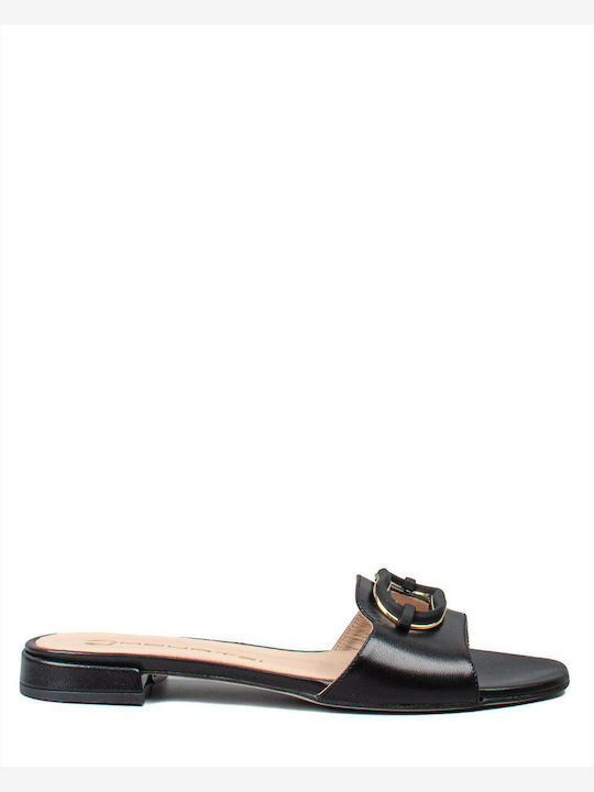 Sandale Casual Damă Din Piele Negru