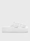 Women's Flat Sandals in Ecru Color