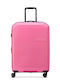 Delsey Anvers Medium Hard Travel Suitcase Light Pink with 4 Wheels Height 64.5cm