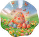 Bol de Sticlă de Paște Multicolor Rotund 19cm M...