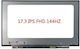 Innolux Οθόνη 17.3" 144Hz / IPS / LED 1920x1080 Matte 40 Pin για Laptop ASUS ROG GL704GW, B173HAN04.0 B173HAN04.0