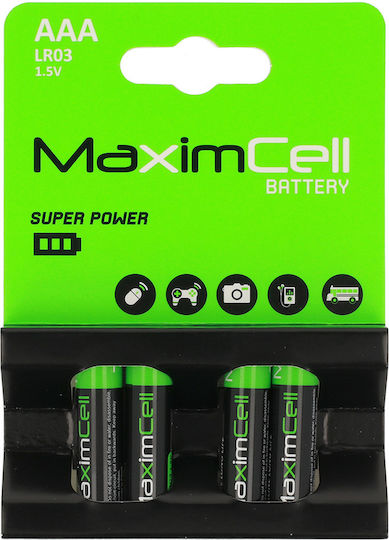 Maximcell Baterii Alcaline AAA 1.5V 4buc