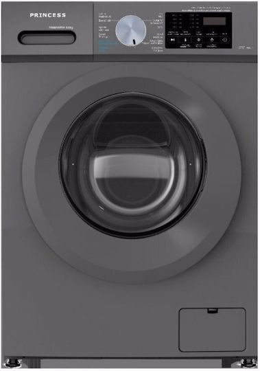 Princess Waschmaschine 8kg 1200 Umdrehungen Gray WMBAS8PAR