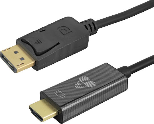 Powertech Cablu DisplayPort - HDMI de sex masculin 3m Negru (CAB-H185)