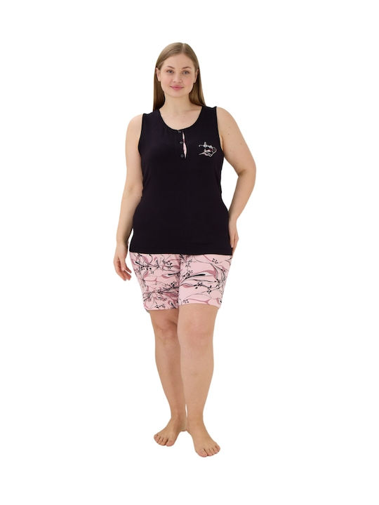 Modalove Set Pijamale pentru Femei Black