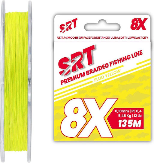 Νήμα Sert Srt Fluo Yellow X8 0.16mm Pe 1.0 135m