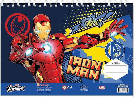 Iron Man Zeichenblock 40 Blatt 2 Designs