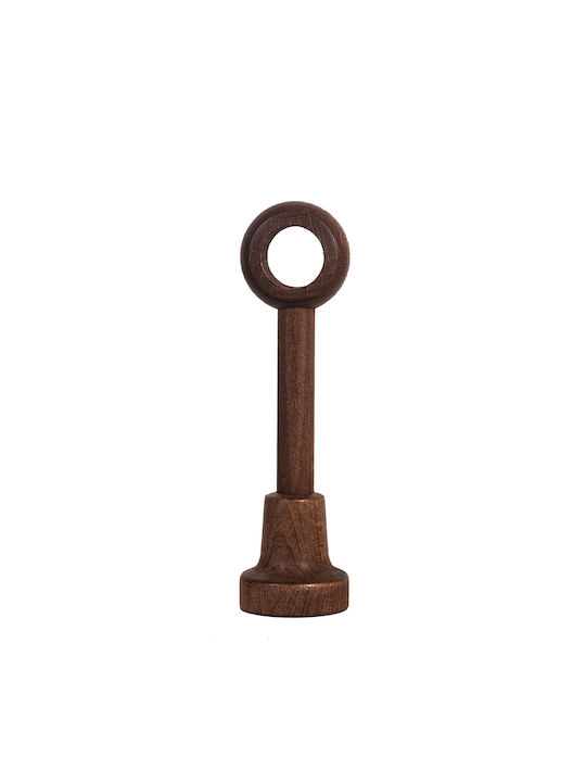 Grace Curtain rail base Wall made of Wood Brown 1pcs