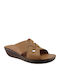 Damenplattformen Tabac Braun