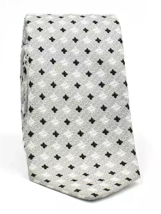 Makis Tselios Fashion Ανδρική Γραβάτα σε Γκρι Χρώμα