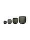 HomeMarkt Set 4 Pots Metal Grey-green