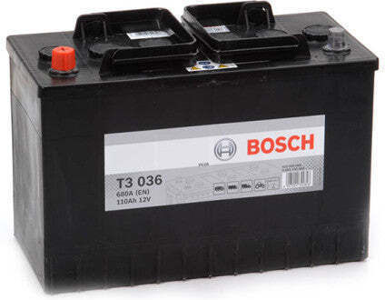 Bosch Batterie Auto T3036 mit Kapazität 110Ah und CCA 680A