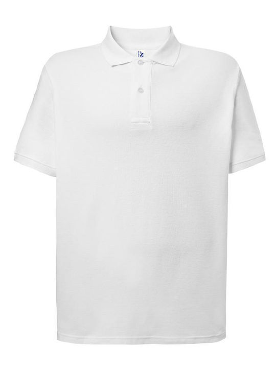 JHK Ανδρικό Διαφημιστικό T-shirt Κοντομάνικο Άσπρη