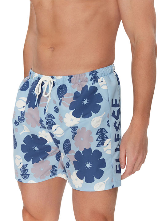 Pinareo 2 Men's Swimwear Shorts Blue with Patterns