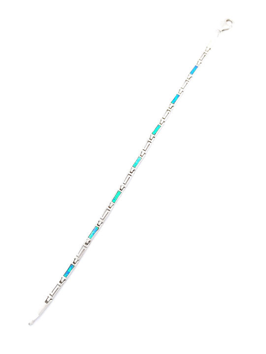 PS Silver Damentrauring Kette Mit Maianros-Design Aus Silber 17,5cm