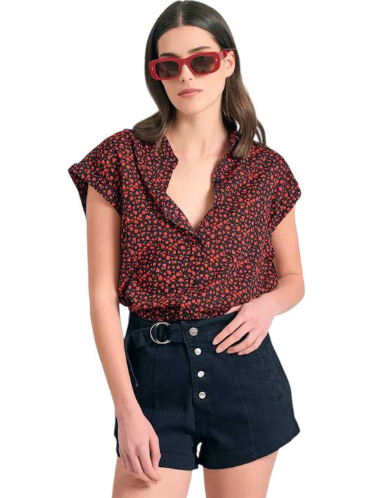 Funky Buddha Women's Floral Long Sleeve Shirt B...