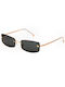 AV Sunglasses Angel Unisex Sonnenbrille mit Gold Metall Gestell und Gold Linse