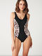 One-Piece Swimsuit Animal Print Animal Print