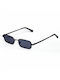 AV Sunglasses Cali Unisex Sunglasses with Black Metal Frame and Black Lens