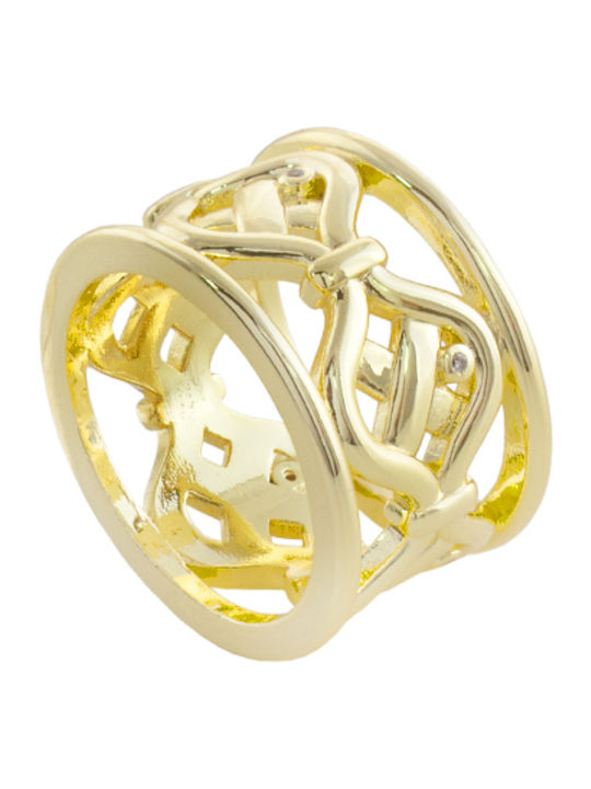 Loisir Damen Ring mit Zirkonia Vergoldet