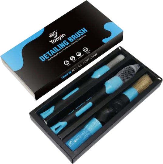 Tonyin Tt12f Detailing Brush Kit – Σετ Πινελα Detailing Καθαρισμό Αυτοκινήτου