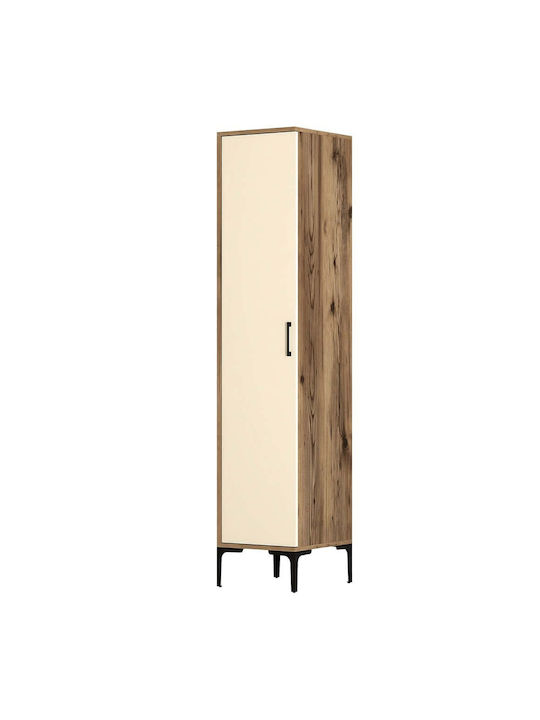 Single Door Wardrobe Kumsal Walnut-cream 40x47....