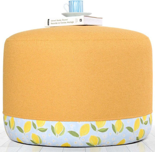 Hocker Für das Wohnzimmer Gepolstert mit Stoff Lagone Multi 54x54x39cm