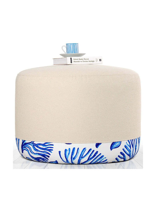 Stool For Living Room Upholstered with Fabric L...