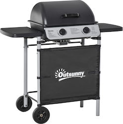 Outsunny Ψησταριά Υγραερίου 2 Εστιών 5.6kW