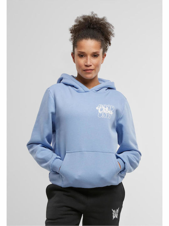 Γυναικείο Φούτερ με Κουκούλα Powder Blue