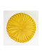 Liolios Home Sofa Cushion from Velvet Yellow 40cm.