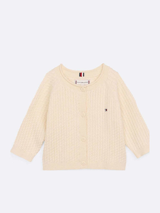 Kids Cardigan Knitted Beige