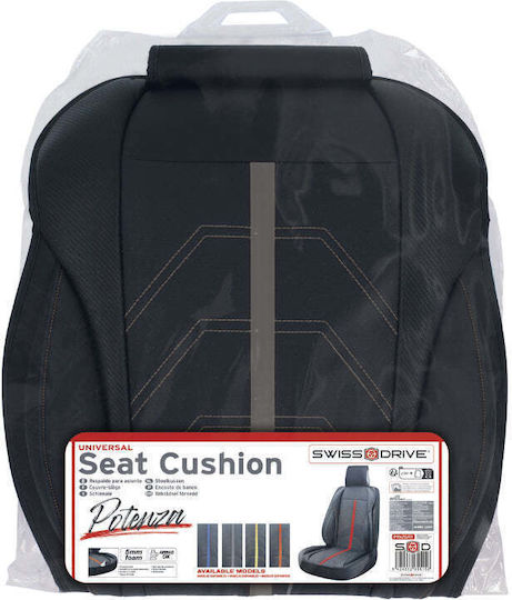 Swissdrive Car Seat Cover Potenza Universal Black Grey 1pc Ptnzgry