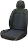 Swissdrive Car Seat Cover Vittorin Universal Black Blue Stitching 1pc Vitoblu