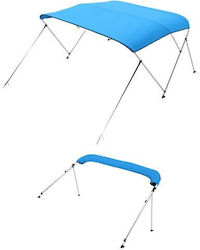 Vevor Copertină Bimini pentru Barcă cu 3 Arcade 72" L x 73"-78" l x 46" h Albastru Pacific