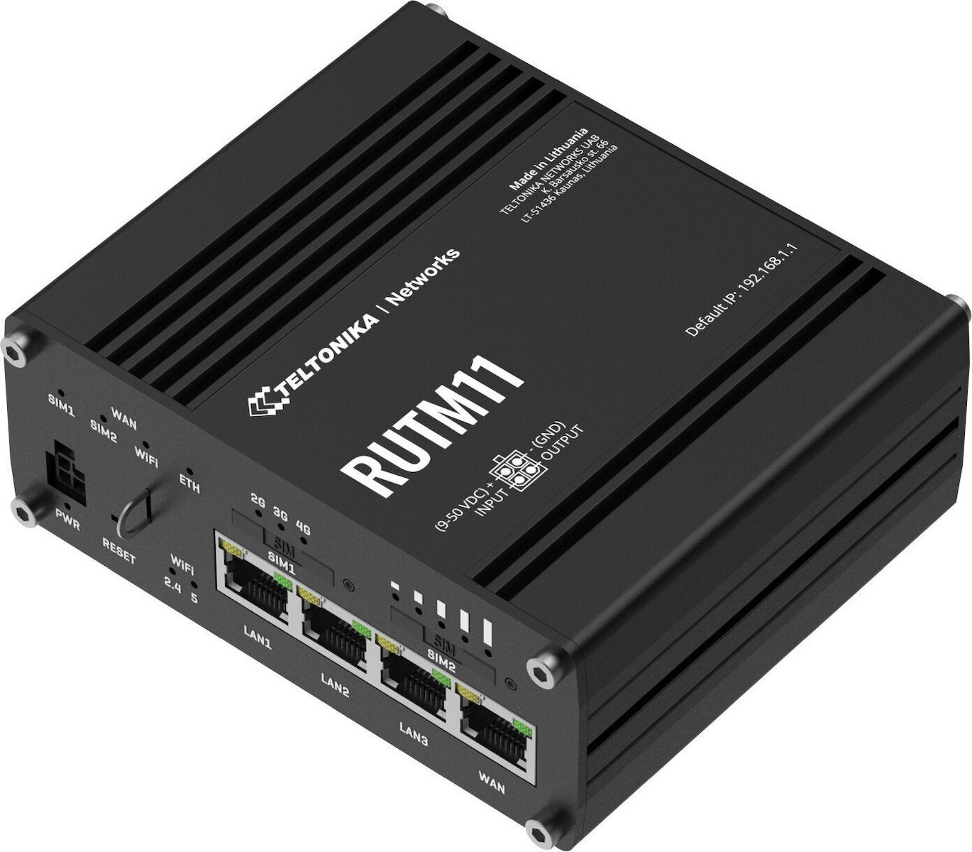 Teltonika RUTM11 Ασύρματο 4G Router Wi-Fi 5 με 3 Θύρες Gigabit Ethernet