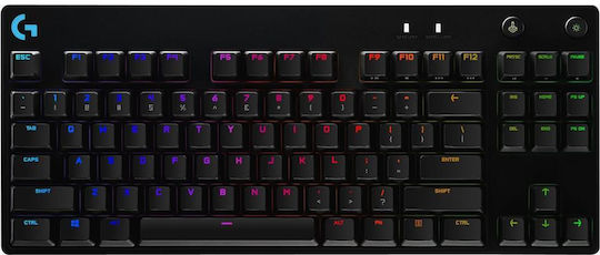 Logitech G Pro Gaming Tastatură Mecanică Tenkeyless cu GX Blue comutatoare și iluminare RGB (Engleză UK)