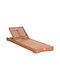Deckchair Beige 200x65x31cm.