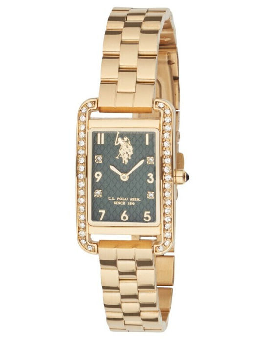U.S. Polo Assn. Ginger Women's Watch with Gold Metal Bracelet