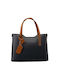Leder Damentasche Handtasche Marineblau