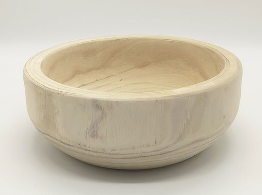 Bol Rotund Adânc din Lemn 29x29cm