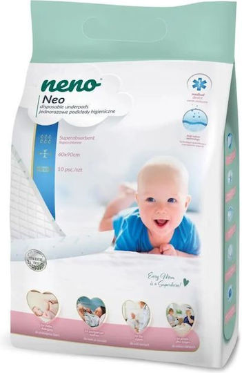 Neno Αδιαβροχοποιημένα Σελτεδάκια μιας Χρήσης 60x90εκ. 10τμχ
