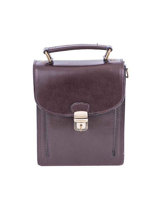 Leather Men's Bag Shoulder / Crossbody Brown