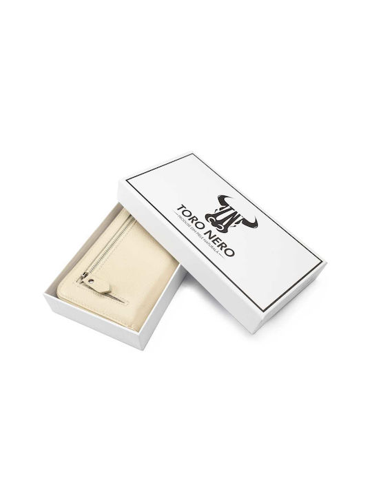 Leder Damen Geldbörse Karten Beige