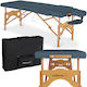 Habys Aura Matt Touch K102 Wooden Portable Blue Massage and Physiotherapy Bed 184x64cm